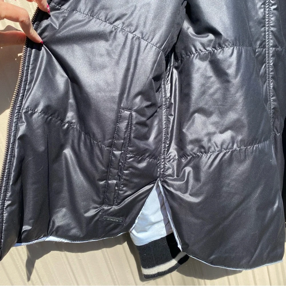 Athleta Reflective Reversible Bomber Jacket - Picture 4 of 11